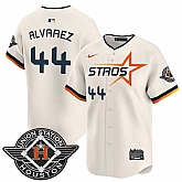 Men's Houston Astros #44 Yordan Alvarez Cream 2025 City Connect Limited Stitched Jersey Dzhi,baseball caps,new era cap wholesale,wholesale hats
